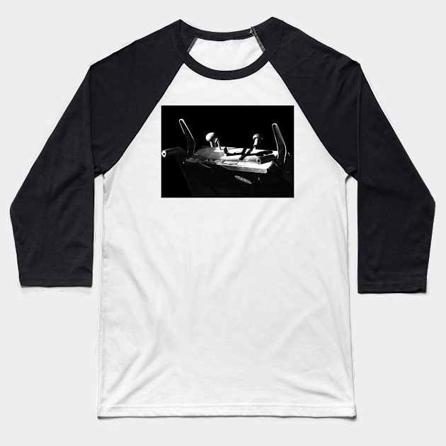 Snowblower detail Baseball T-Shirt by LaurieMinor